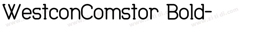 WestconComstor Bold字体转换